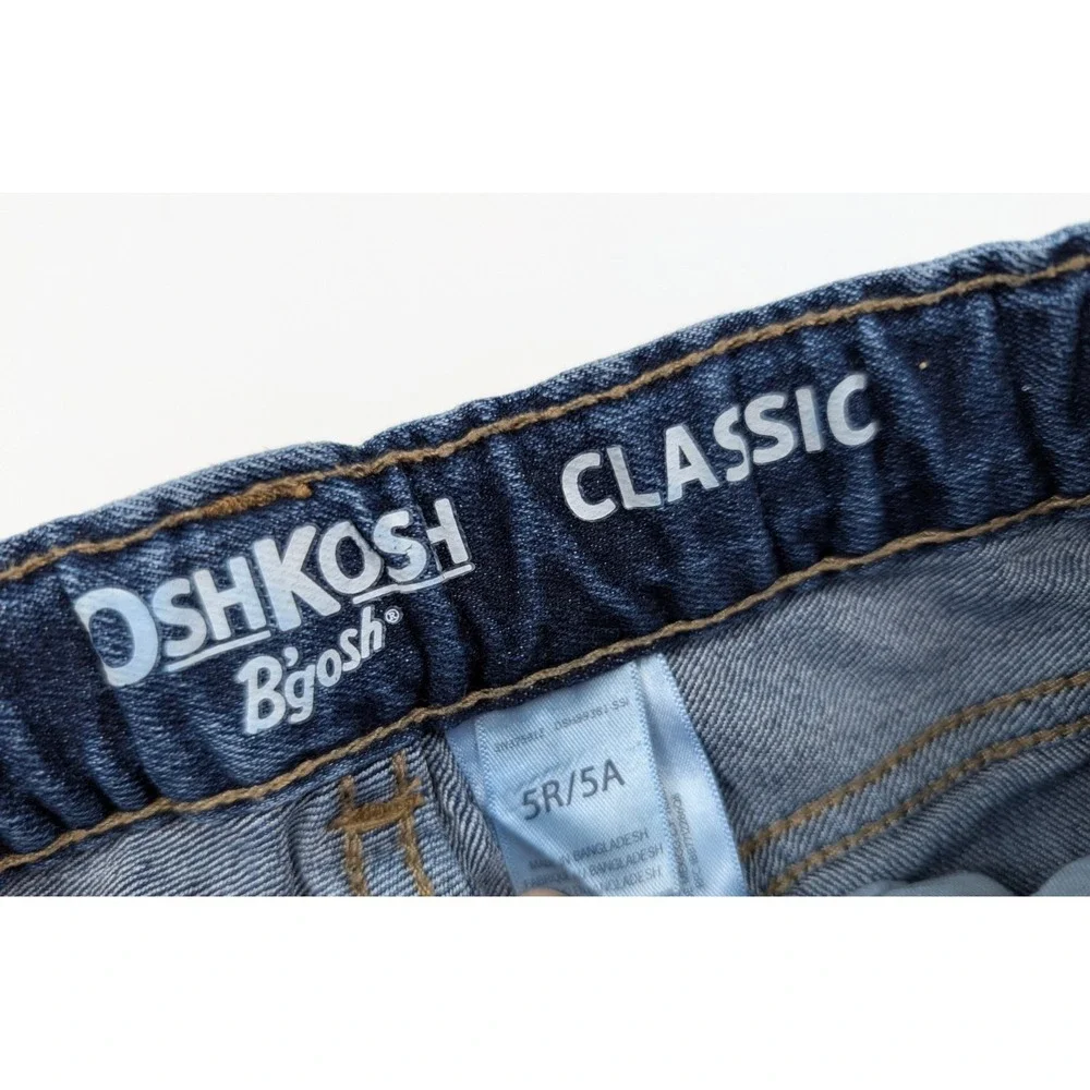 OshKosh B'Gosh Classic Fit Blue Denim Wash Straight Leg Jeans Kid's Size 5R‎